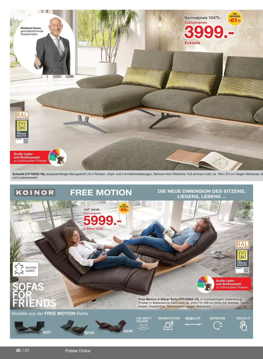 Möbelzentrum Pforzheim Prospekt (ab 02.03.2026) zum Blättern - Seite 30