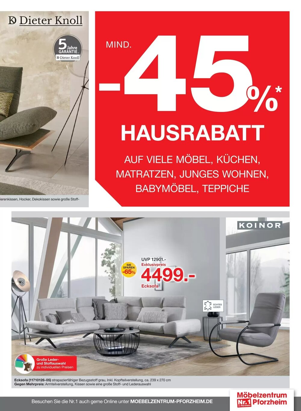 Möbelzentrum Pforzheim Prospekt (ab 02.03.2026) zum Blättern - Seite 31