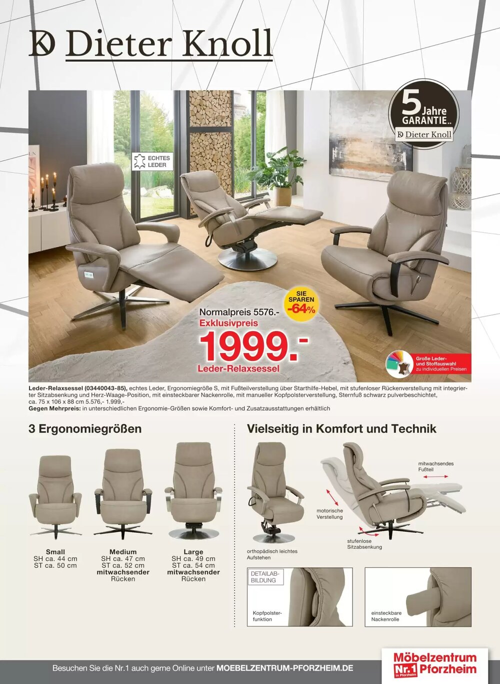 Möbelzentrum Pforzheim Prospekt (ab 02.03.2026) zum Blättern - Seite 33