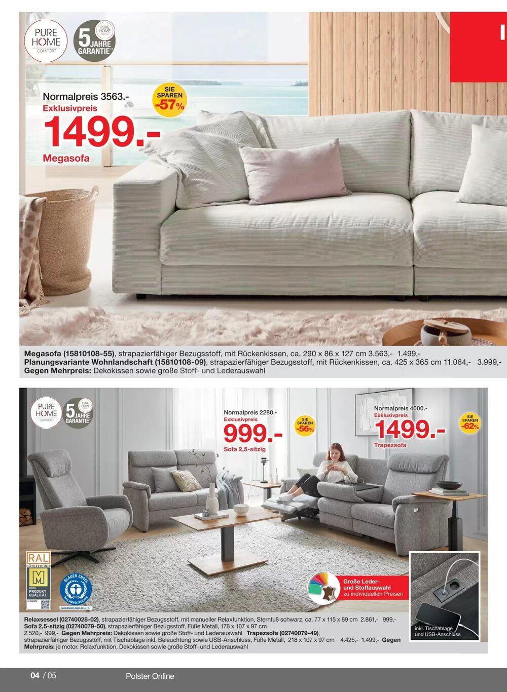 Möbelzentrum Pforzheim Prospekt (ab 02.03.2026) zum Blättern - Seite 4