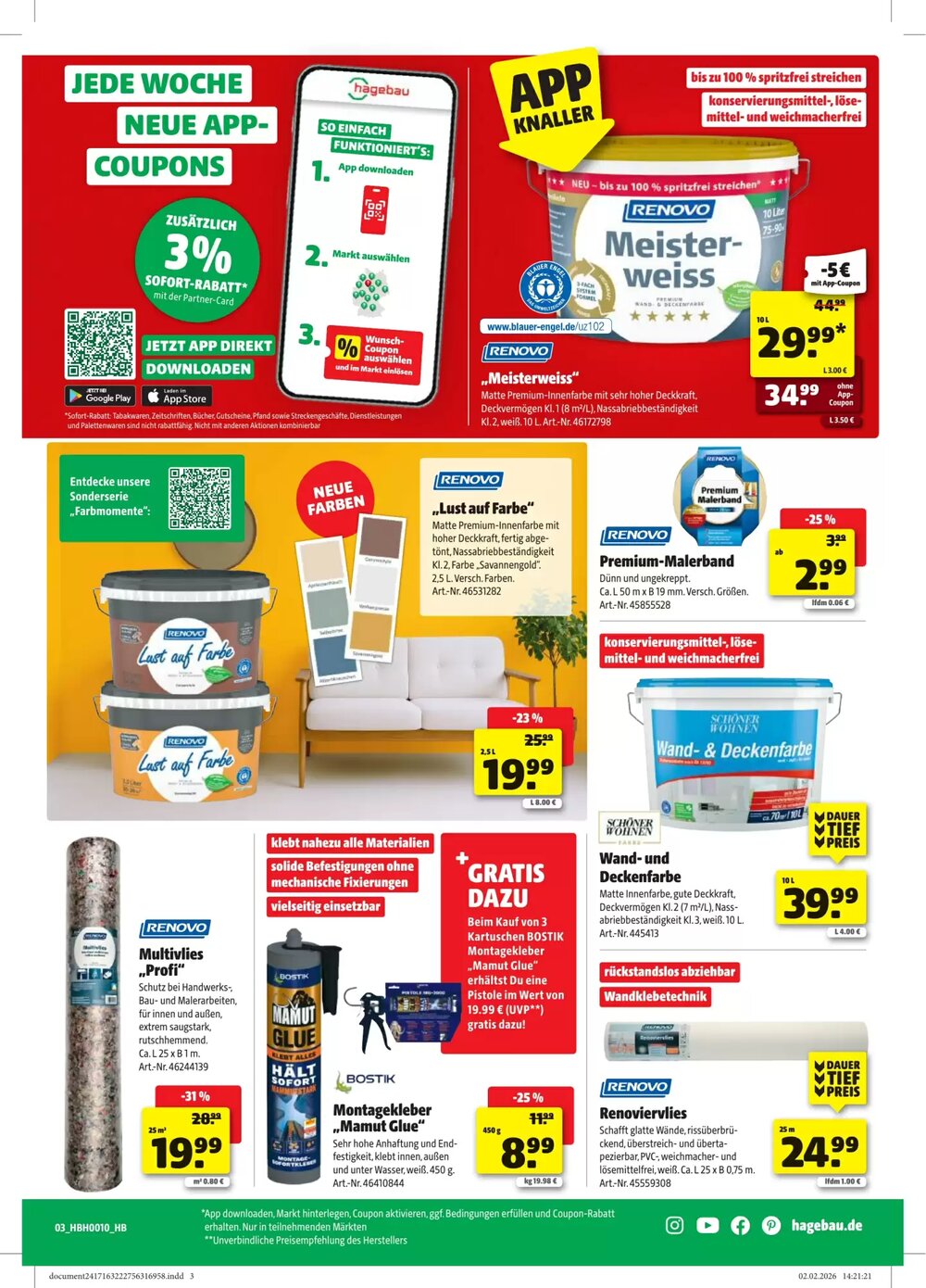 Leitermann Baumarkt Prospekt (ab 03.03.2026) zum Blättern - Seite 3