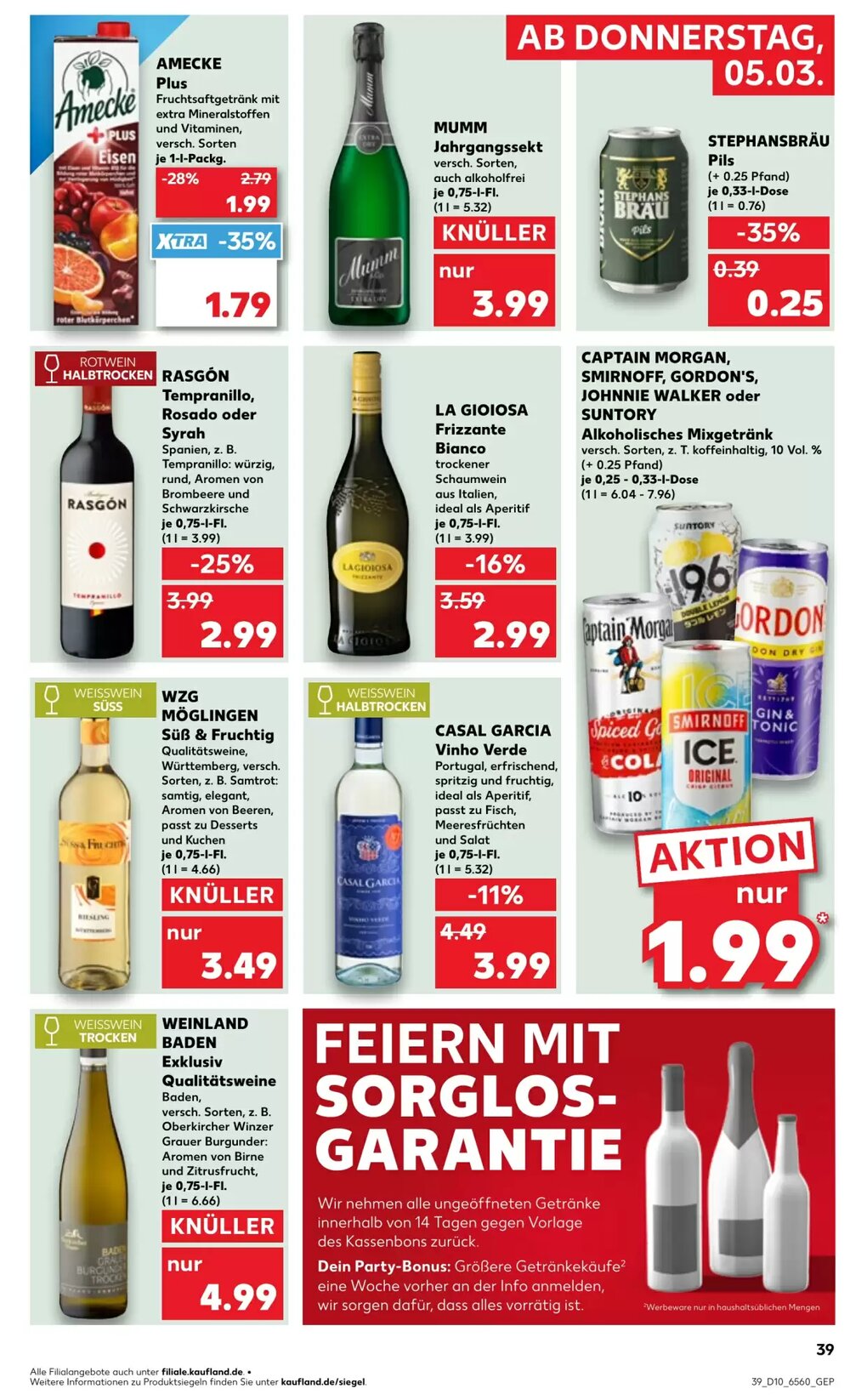 Kaufland Prospekt (ab 04.03.2026) zum Blättern - Seite 39