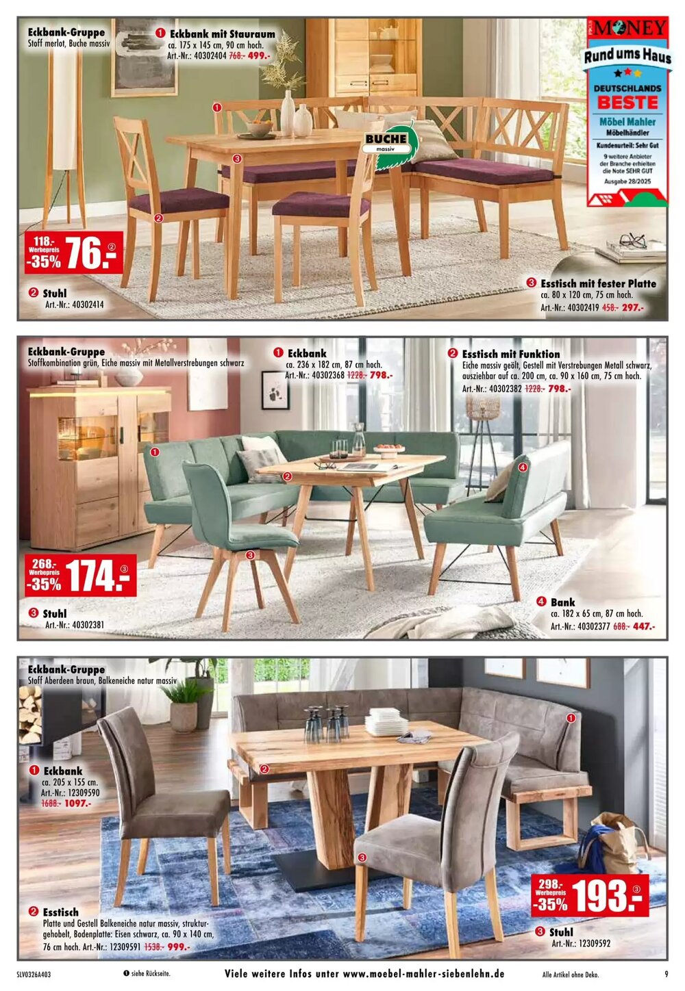 Möbel Mahler Prospekt (ab 04.03.2026) zum Blättern - Seite 9