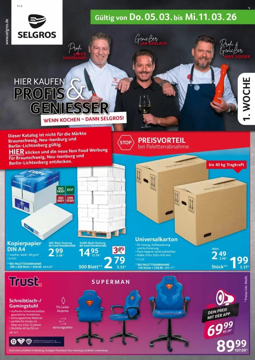 Selgros Prospekt (ab 05.03.2026) zum Blättern - Seite 1