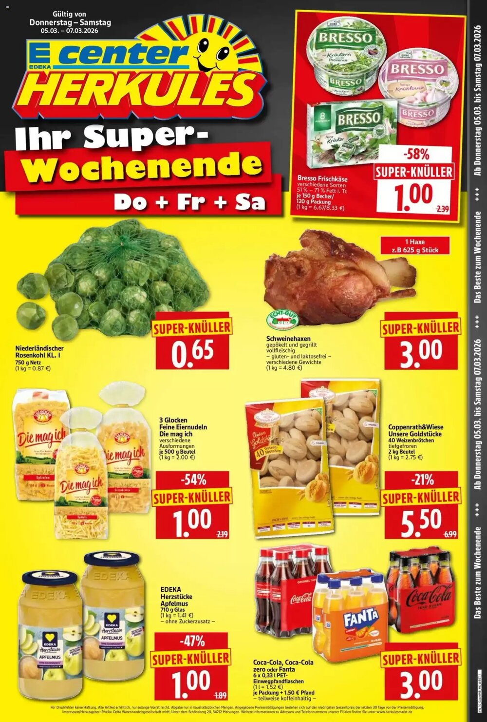 Edeka Herkules Prospekt (ab 05.03.2026) zum Blättern - Seite 1