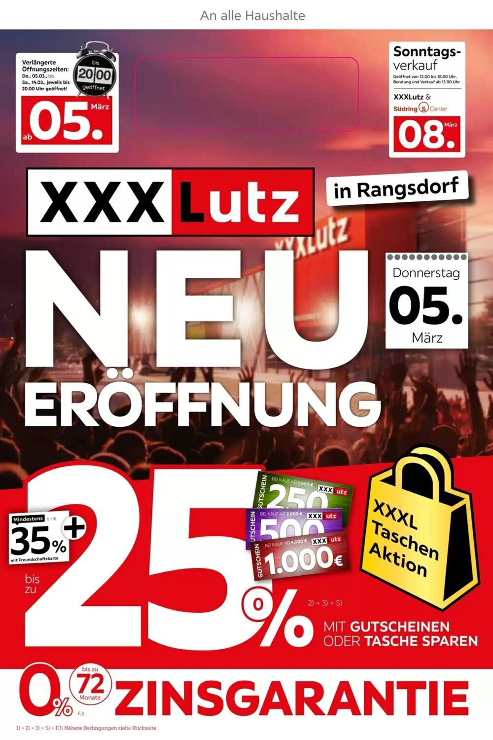 XXXLutz Prospekt (ab 06.03.2026) zum Blättern - Seite 1