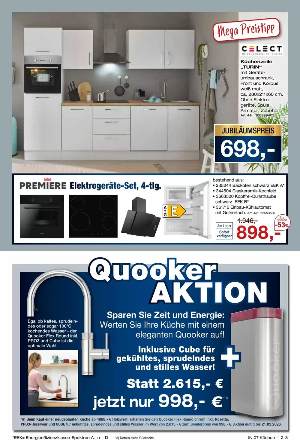 Möbel Inhofer Prospekt (ab 06.03.2026) zum Blättern - Seite 3