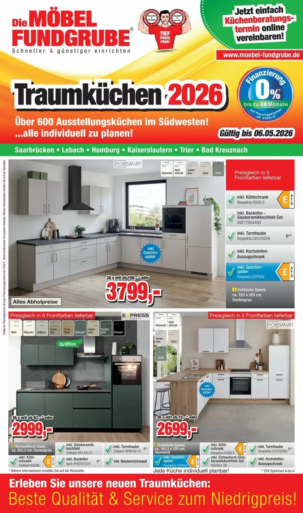 Möbelfundgrube Prospekt (ab 06.03.2026) zum Blättern - Seite 1