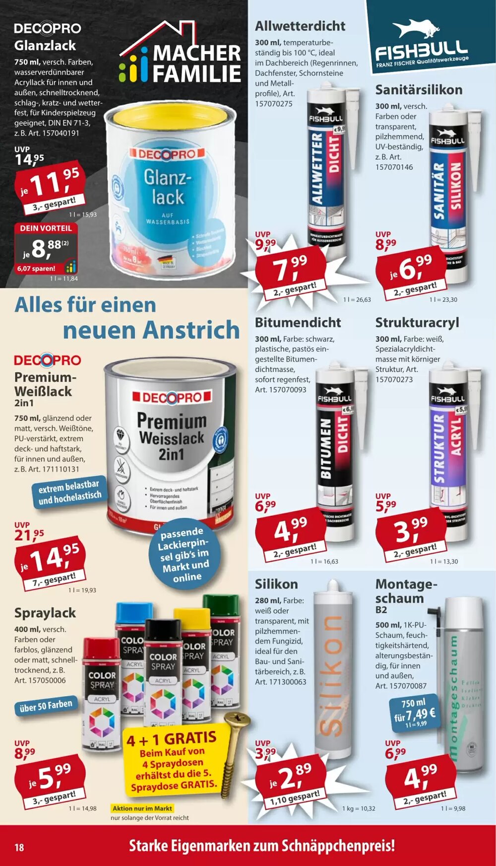 Sonderpreis Baumarkt Prospekt (ab 07.03.2026) zum Blättern - Seite 18