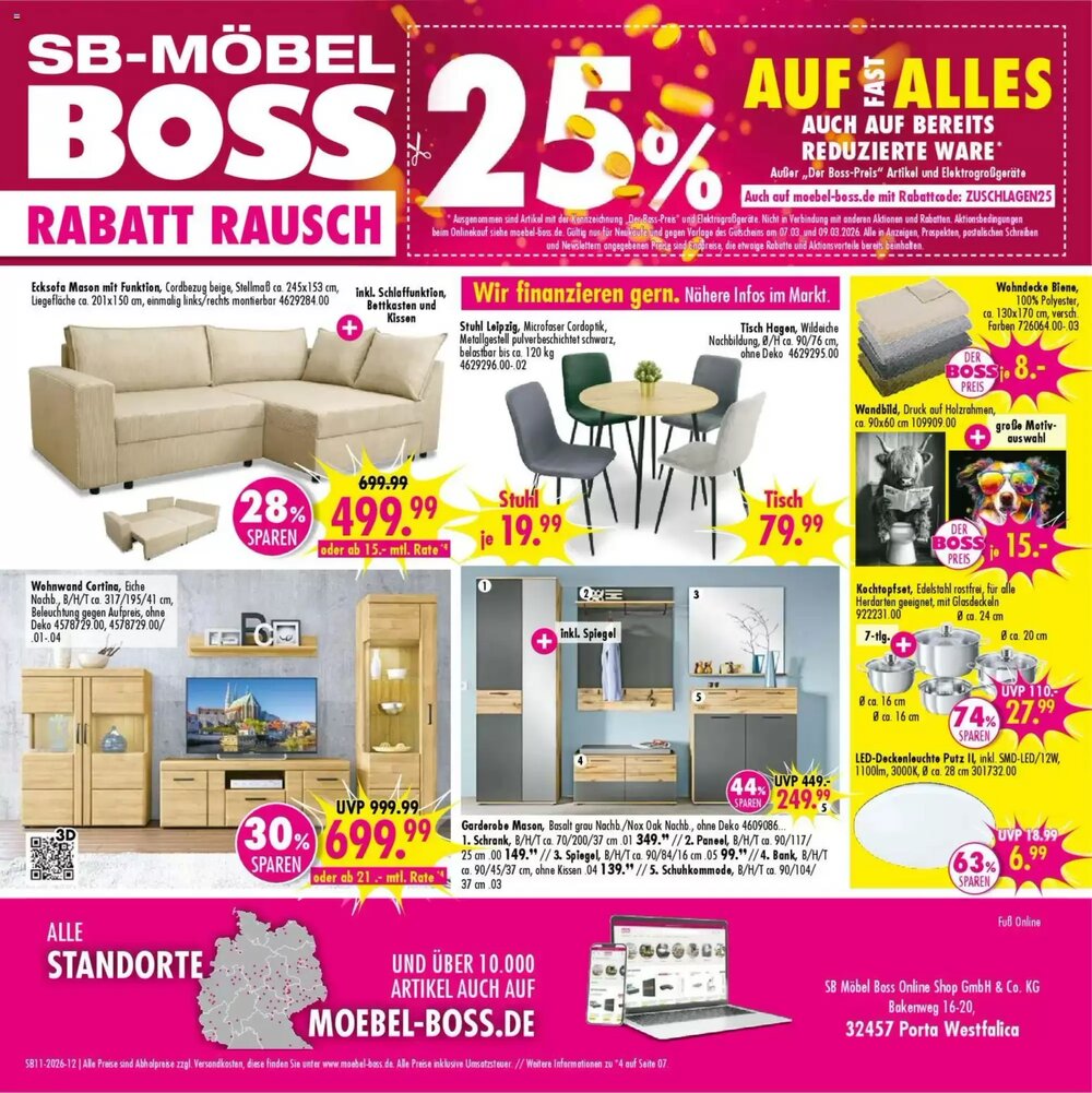 Möbel Boss Prospekt (ab 07.03.2026) zum Blättern - Seite 12