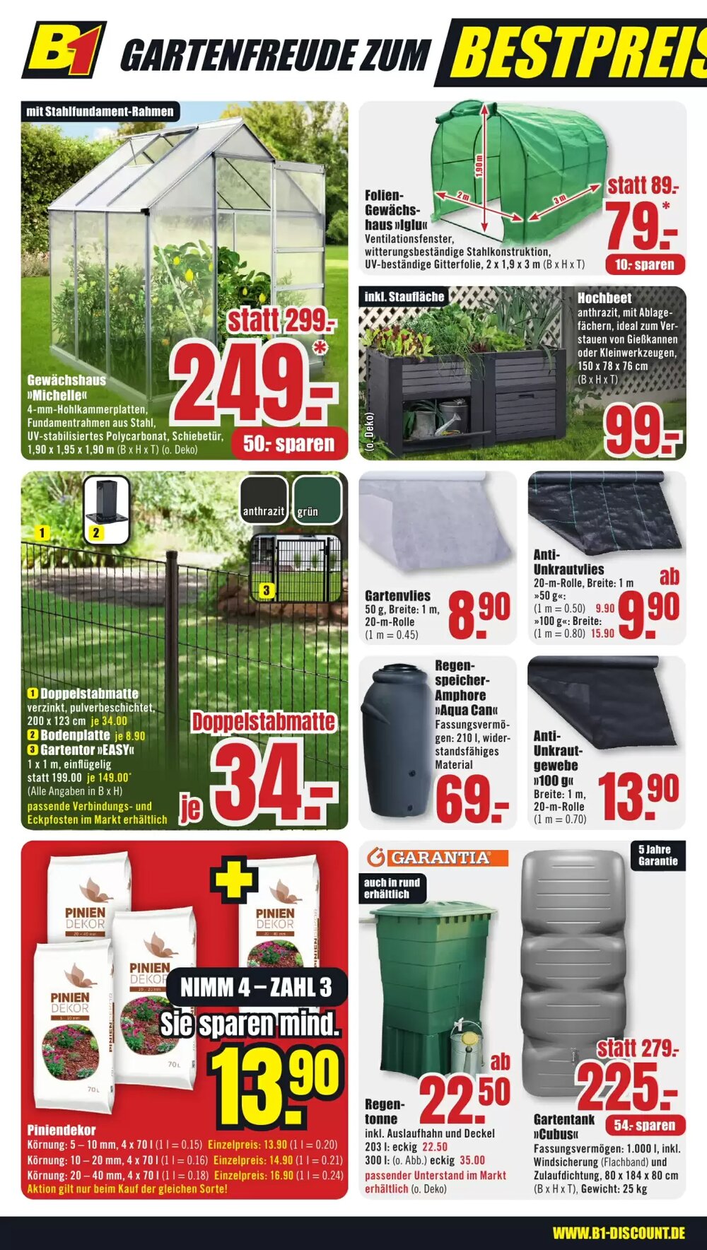 B1 Discount Baumarkt Prospekt (ab 07.03.2026) zum Blättern - Seite 2