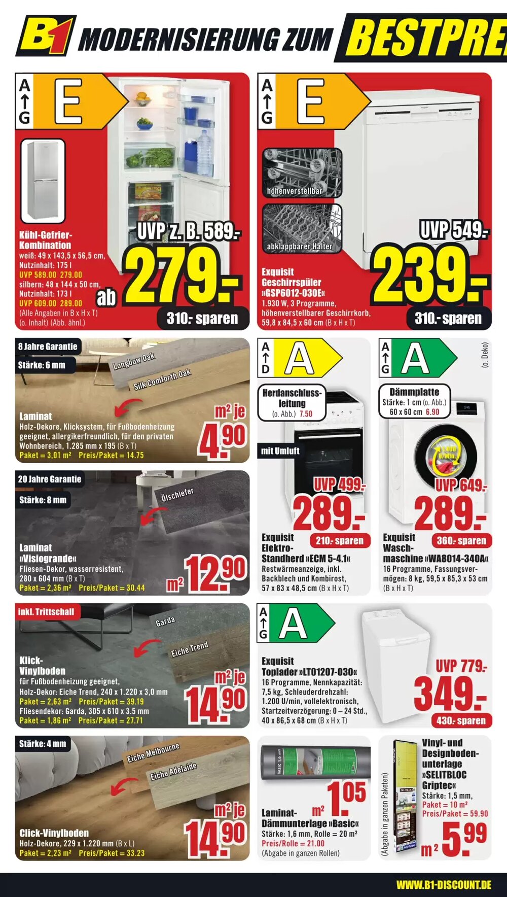 B1 Discount Baumarkt Prospekt (ab 07.03.2026) zum Blättern - Seite 8