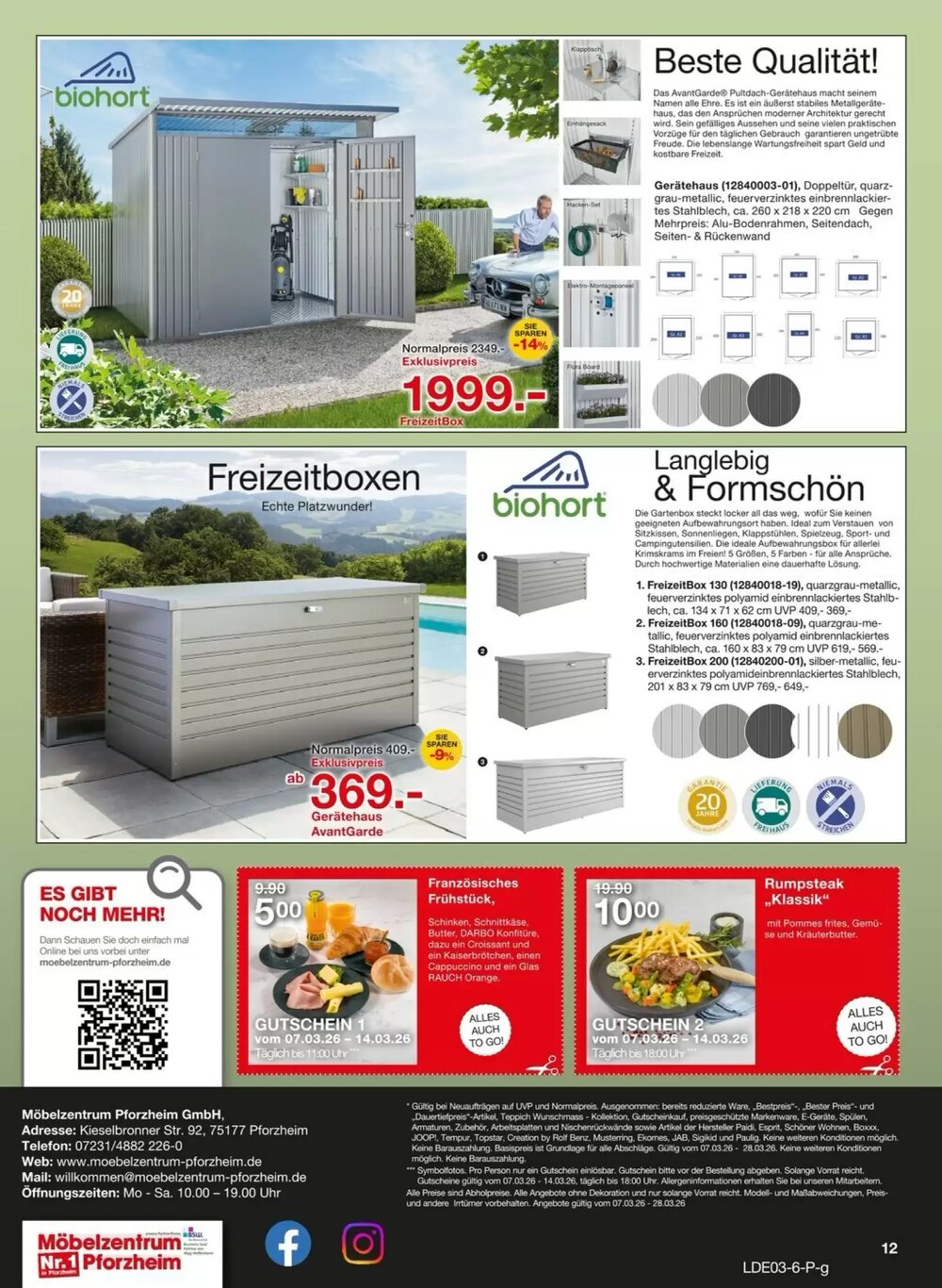 Möbelzentrum Pforzheim Prospekt (ab 07.03.2026) zum Blättern - Seite 12