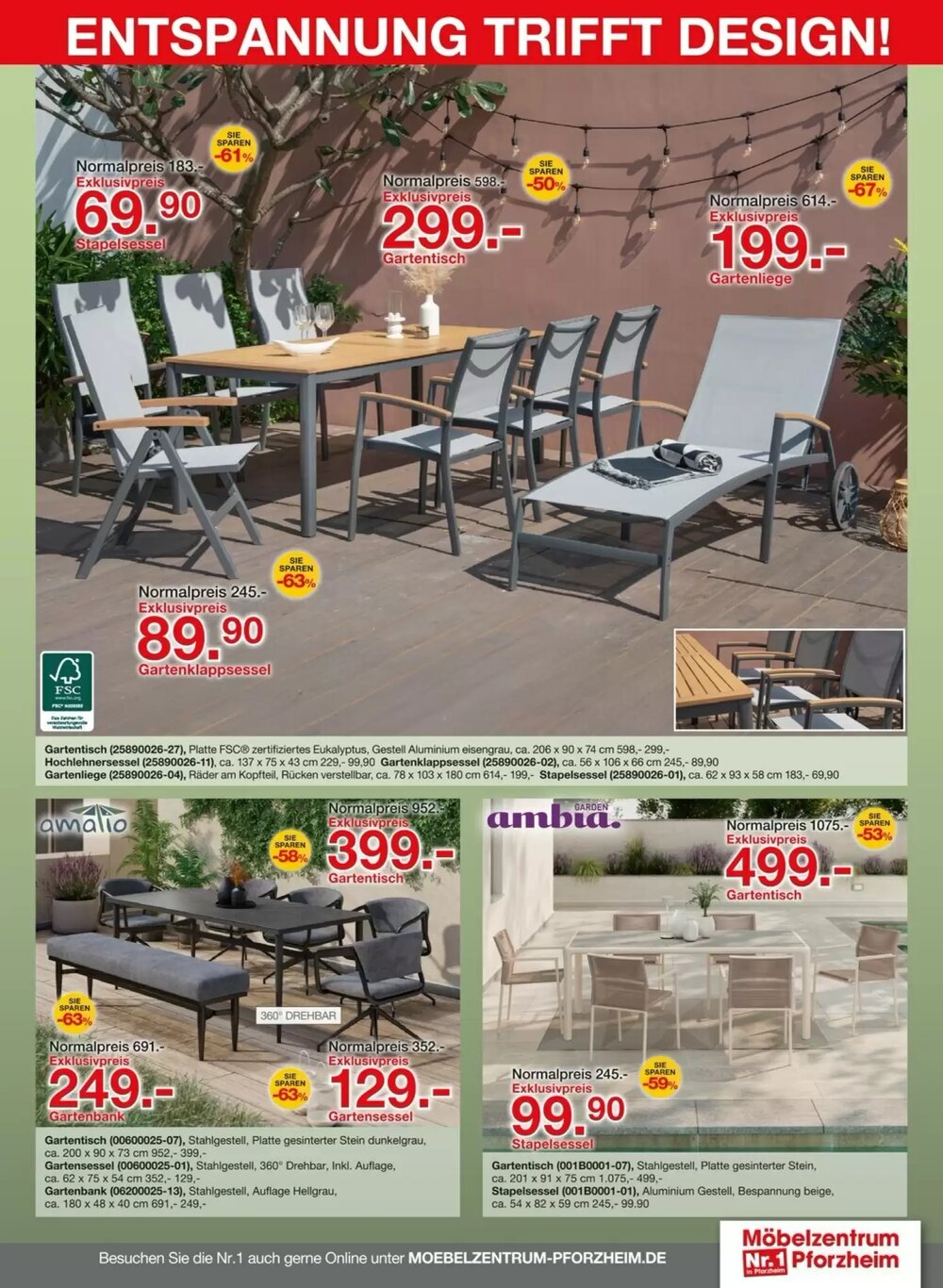 Möbelzentrum Pforzheim Prospekt (ab 07.03.2026) zum Blättern - Seite 3