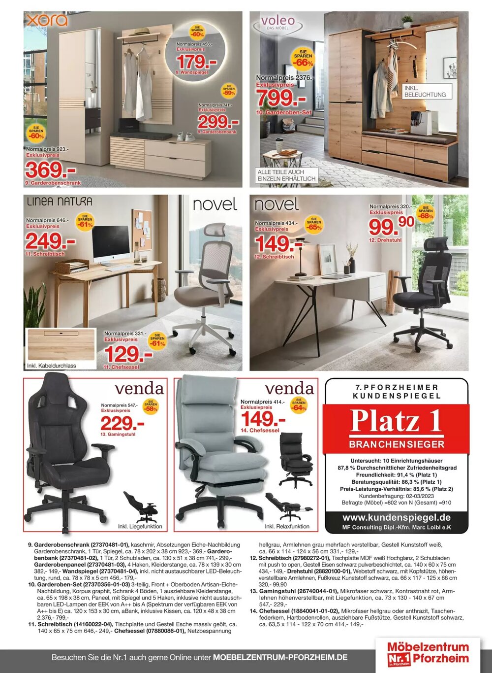 Möbelzentrum Pforzheim Prospekt (ab 07.03.2026) zum Blättern - Seite 13