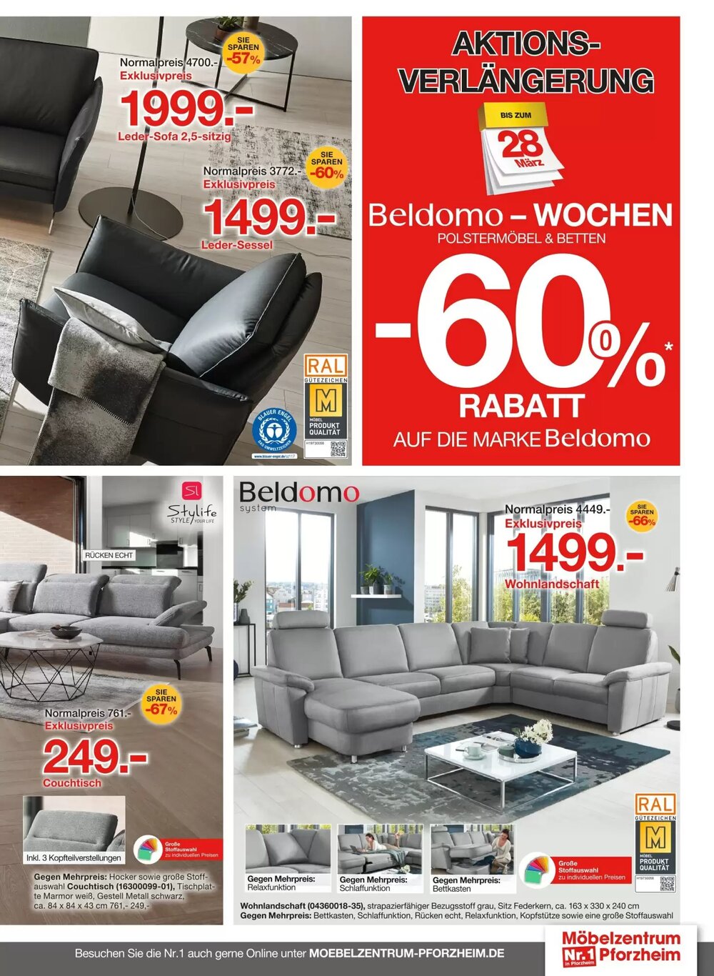 Möbelzentrum Pforzheim Prospekt (ab 07.03.2026) zum Blättern - Seite 3