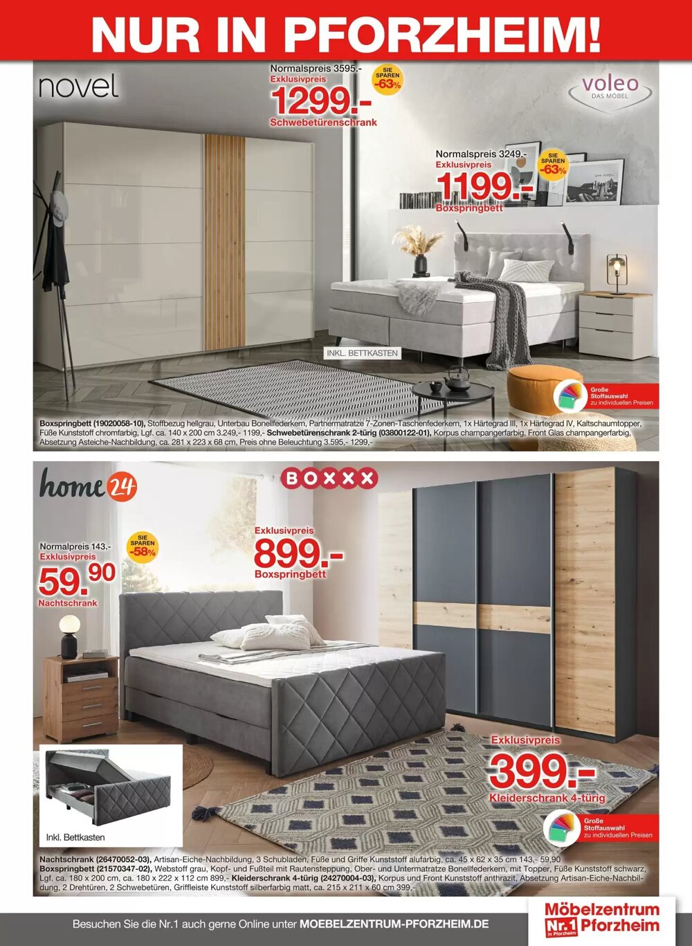 Möbelzentrum Pforzheim Prospekt (ab 07.03.2026) zum Blättern - Seite 9