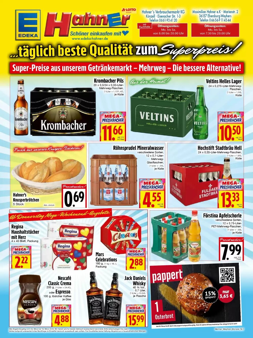 EDEKA Hahner Prospekt (ab 08.03.2026) zum Blättern - Seite 2