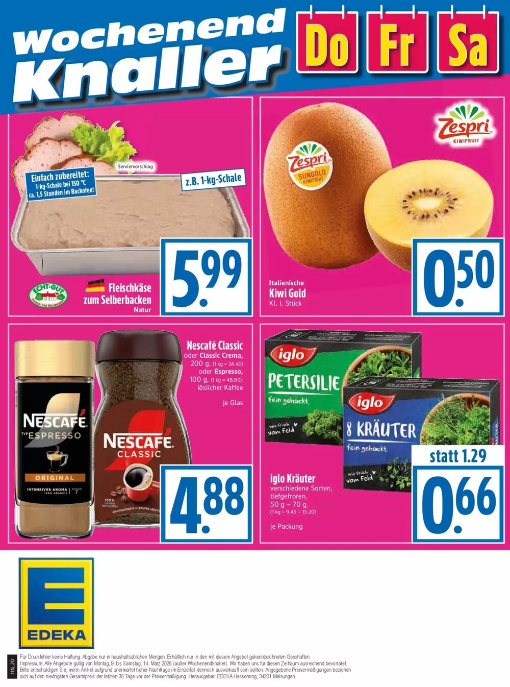 EDEKA Hahner Prospekt (ab 08.03.2026) zum Blättern - Seite 22