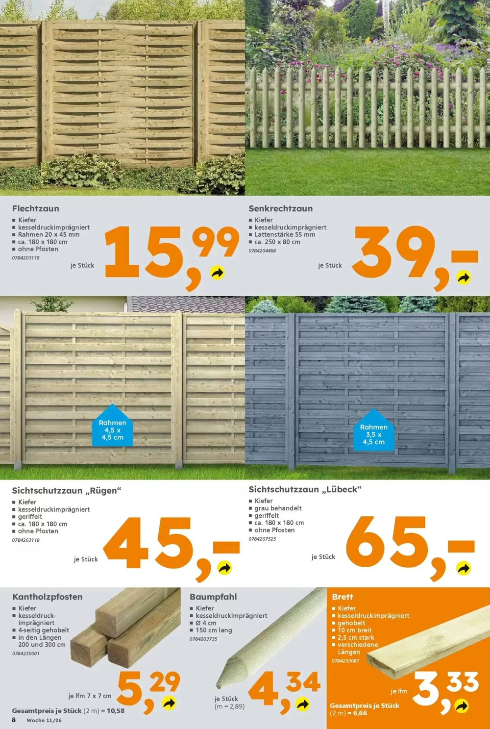 Globus Baumarkt Prospekt (ab 08.03.2026) zum Blättern - Seite 8