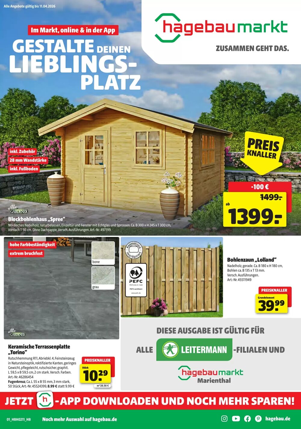 Leitermann Baumarkt Prospekt (ab 08.03.2026) zum Blättern - Seite 1