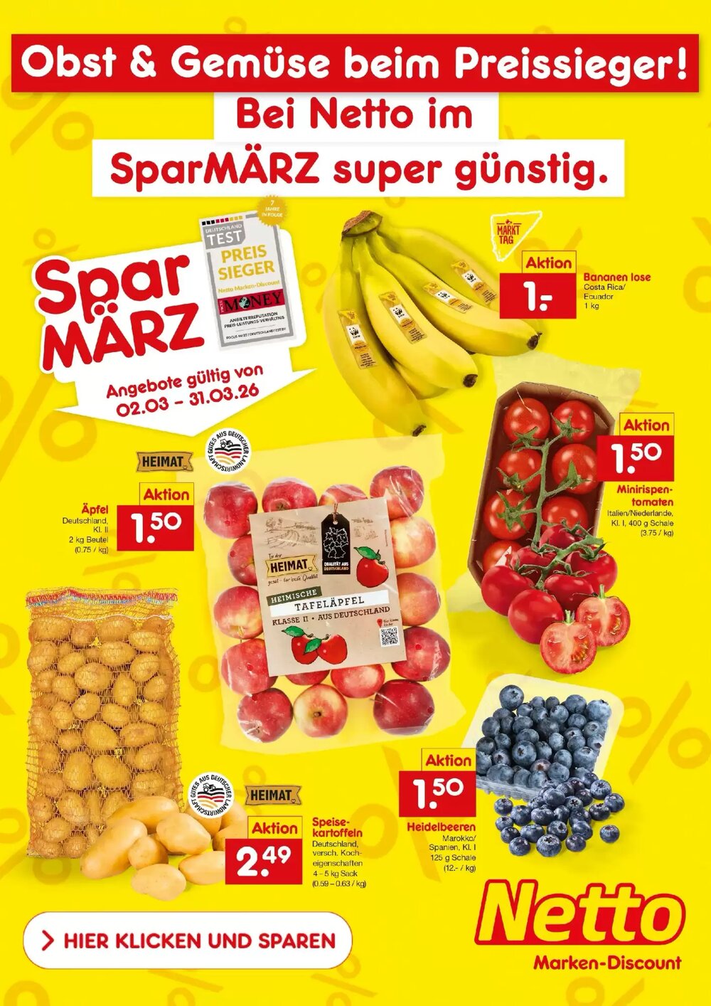 Netto Marken-Discount Prospekt (ab 08.03.2026) zum Blättern - Seite 1