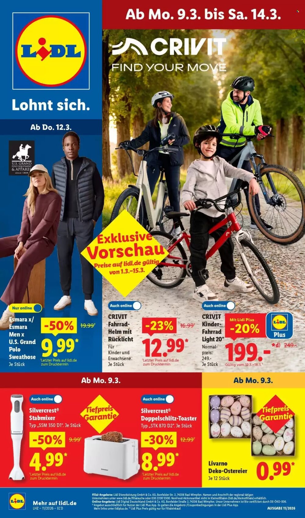 Lidl Prospekt (ab 09.03.2026) zum Blättern - Seite 1