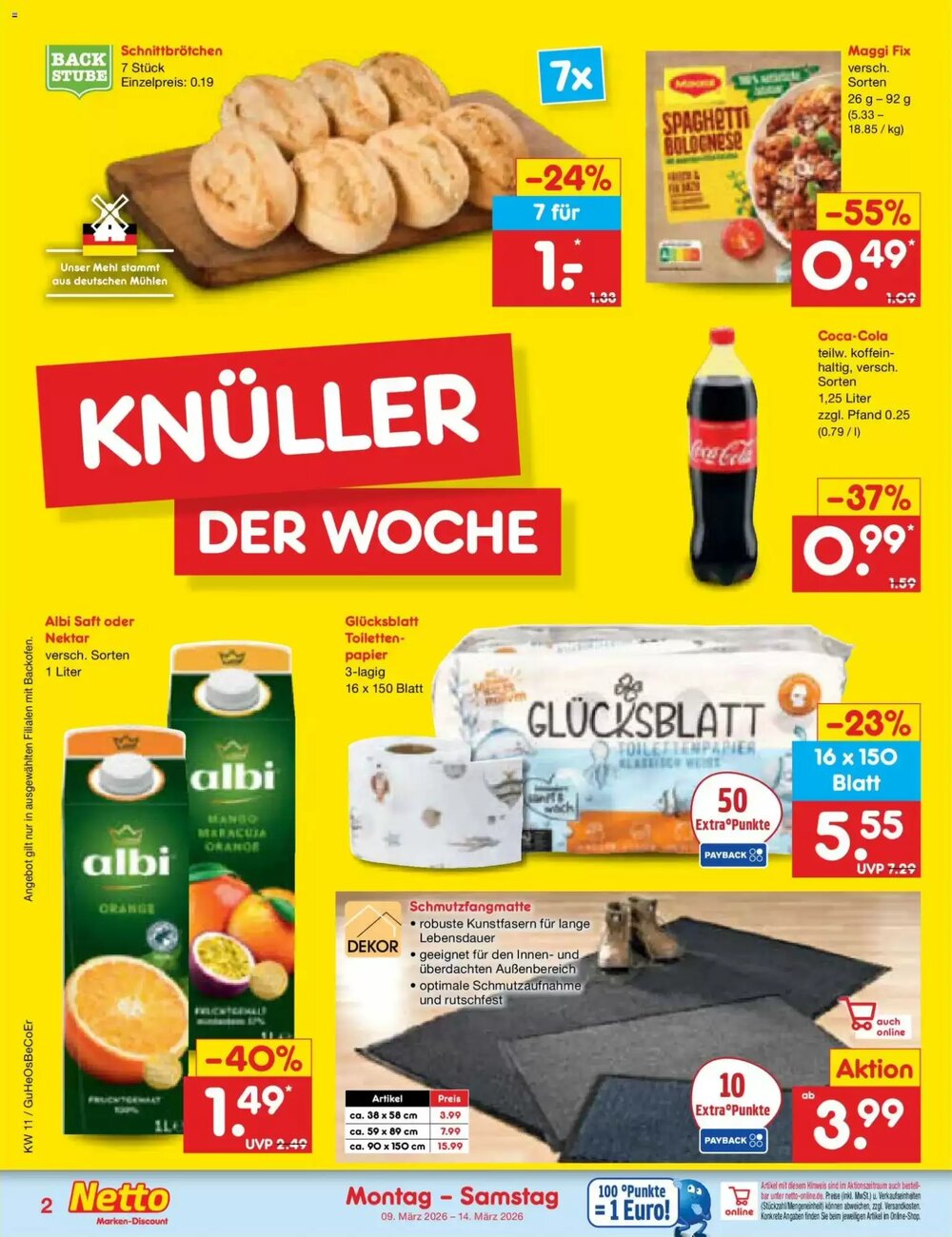 Netto Marken-Discount Prospekt (ab 09.03.2026) zum Blättern - Seite 2