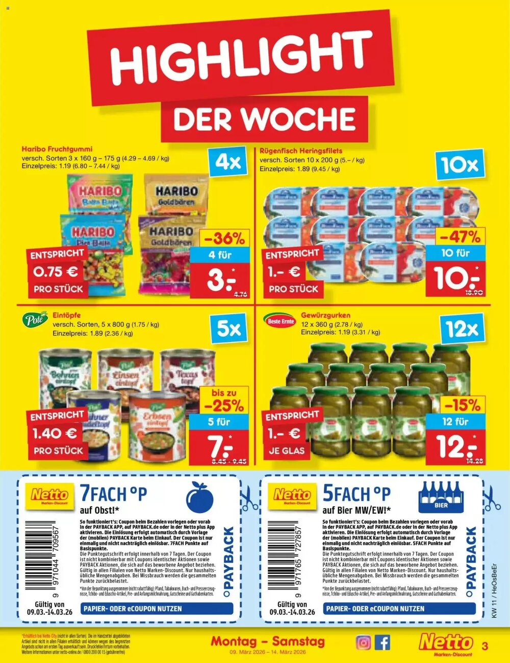 Netto Marken-Discount Prospekt (ab 09.03.2026) zum Blättern - Seite 3