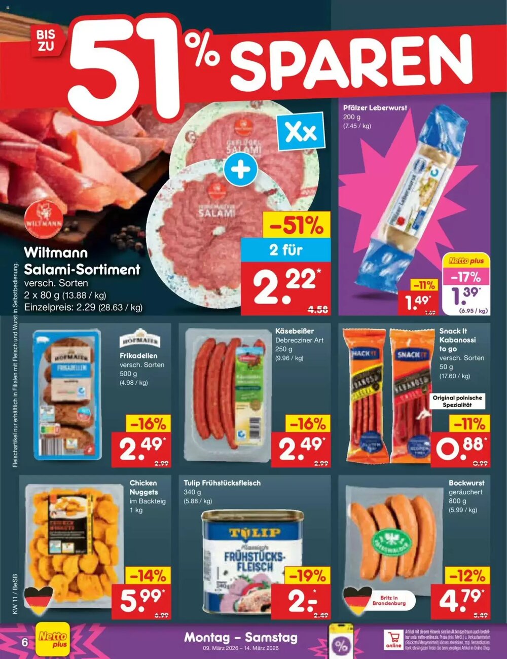 Netto Marken-Discount Prospekt (ab 09.03.2026) zum Blättern - Seite 6