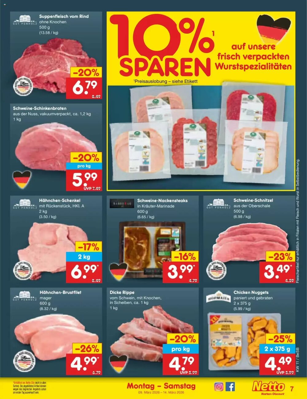 Netto Marken-Discount Prospekt (ab 09.03.2026) zum Blättern - Seite 7
