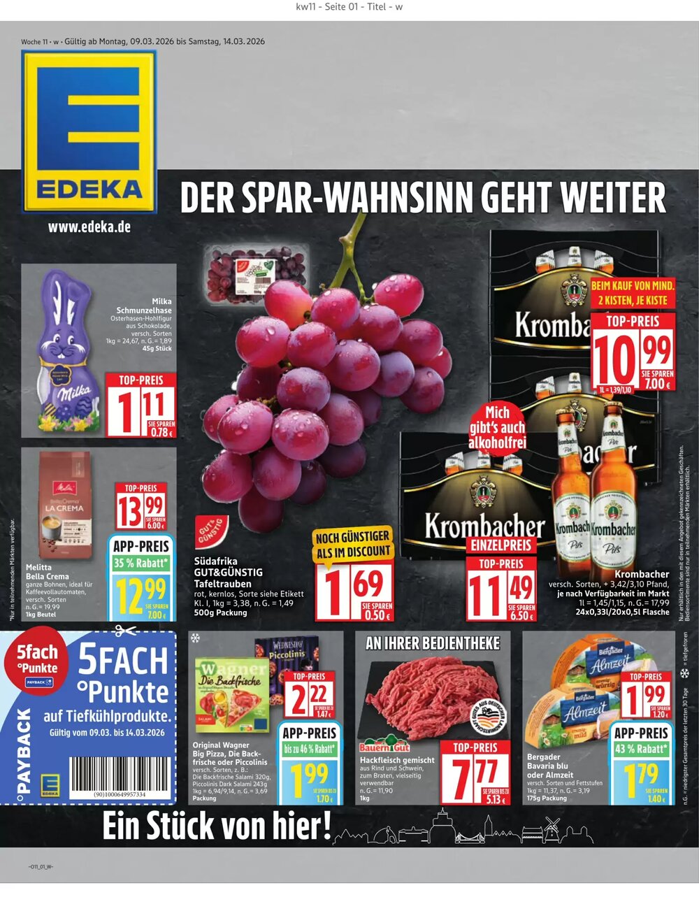 Edeka Prospekt (ab 09.03.2026) zum Blättern - Seite 1