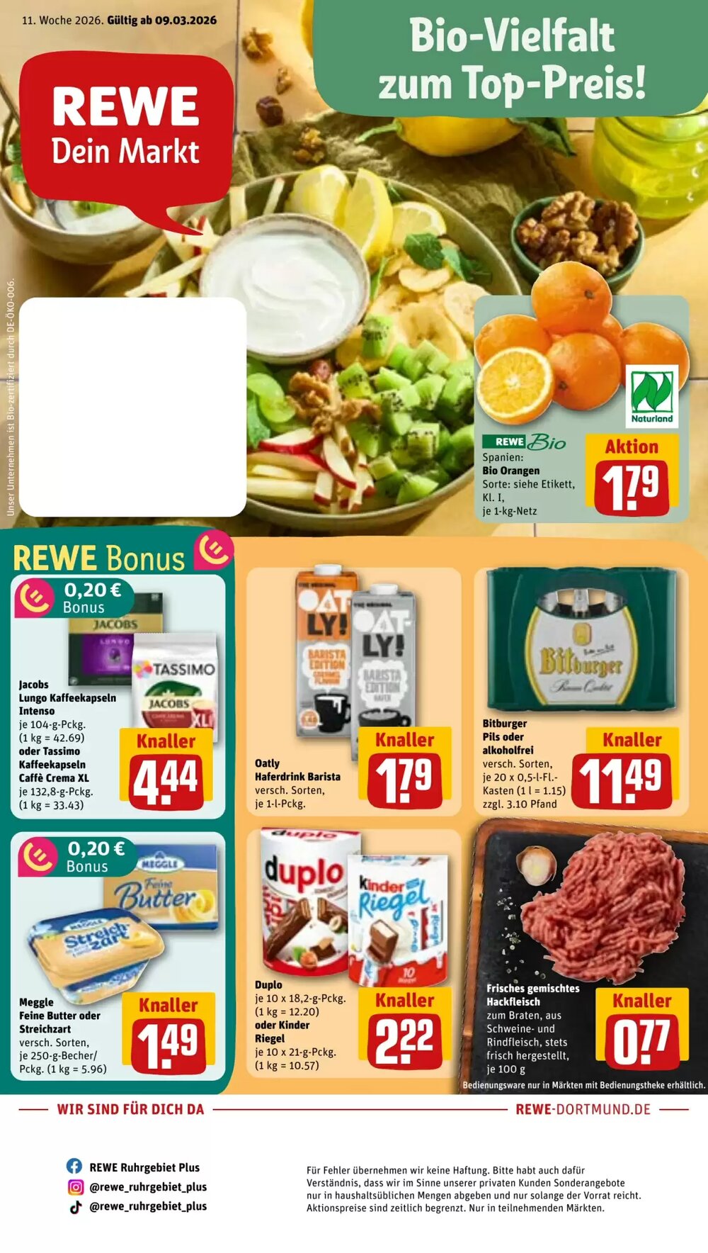 REWE Prospekt (ab 09.03.2026) zum Blättern - Seite 1
