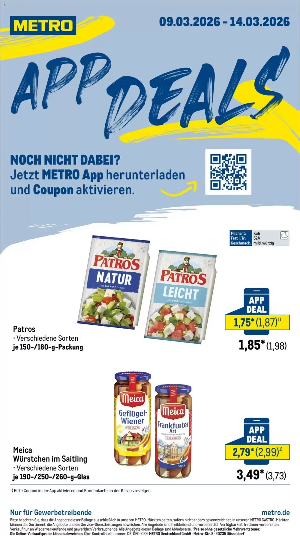 METRO Prospekt (ab 09.03.2026) zum Blättern - Seite 1