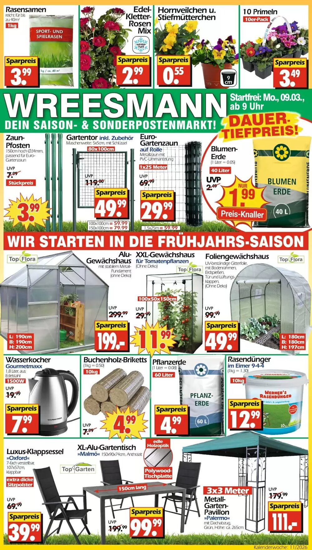 Wreesmann Prospekt (ab 09.03.2026) zum Blättern - Seite 1