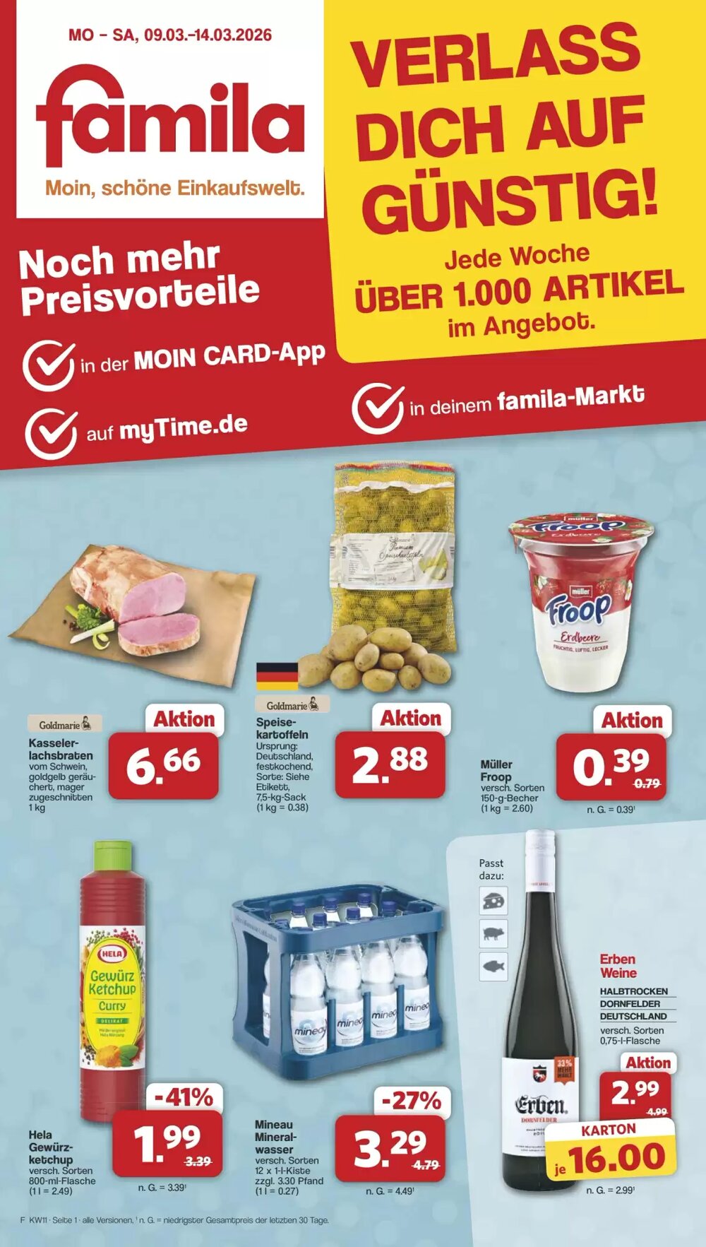 Famila Nord West Prospekt (ab 09.03.2026) zum Blättern - Seite 1