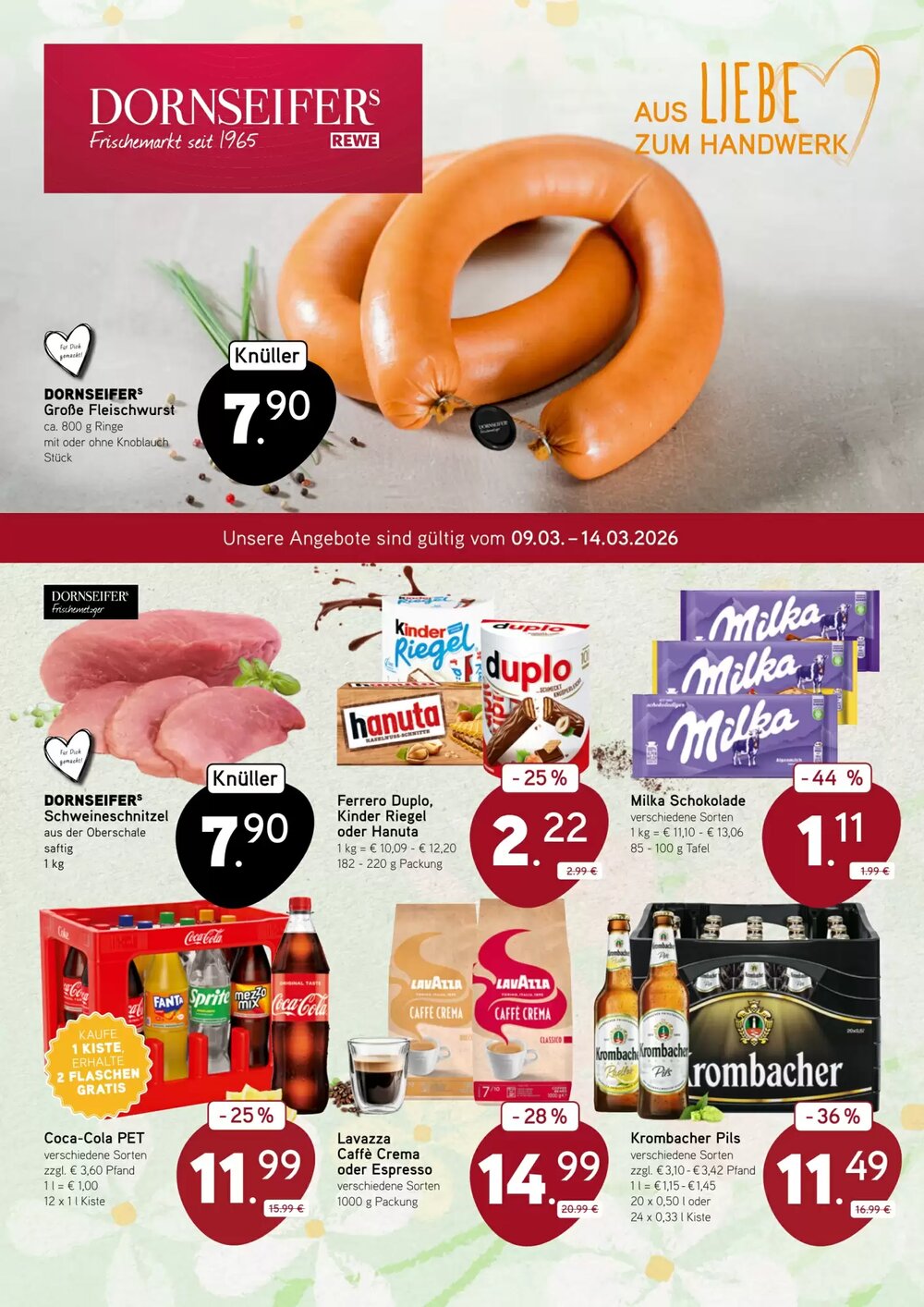 Dornseifer Prospekt (ab 09.03.2026) zum Blättern - Seite 1