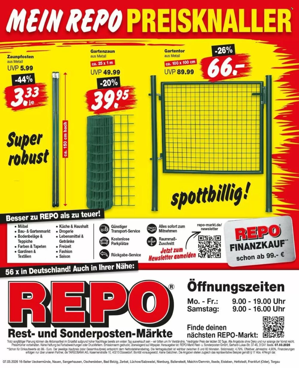 Repo Markt Prospekt (ab 09.03.2026) zum Blättern - Seite 16