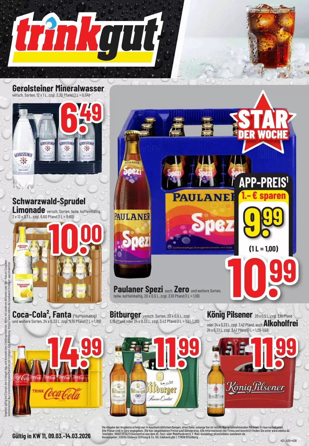 trinkgut Prospekt (ab 09.03.2026) zum Blättern - Seite 1