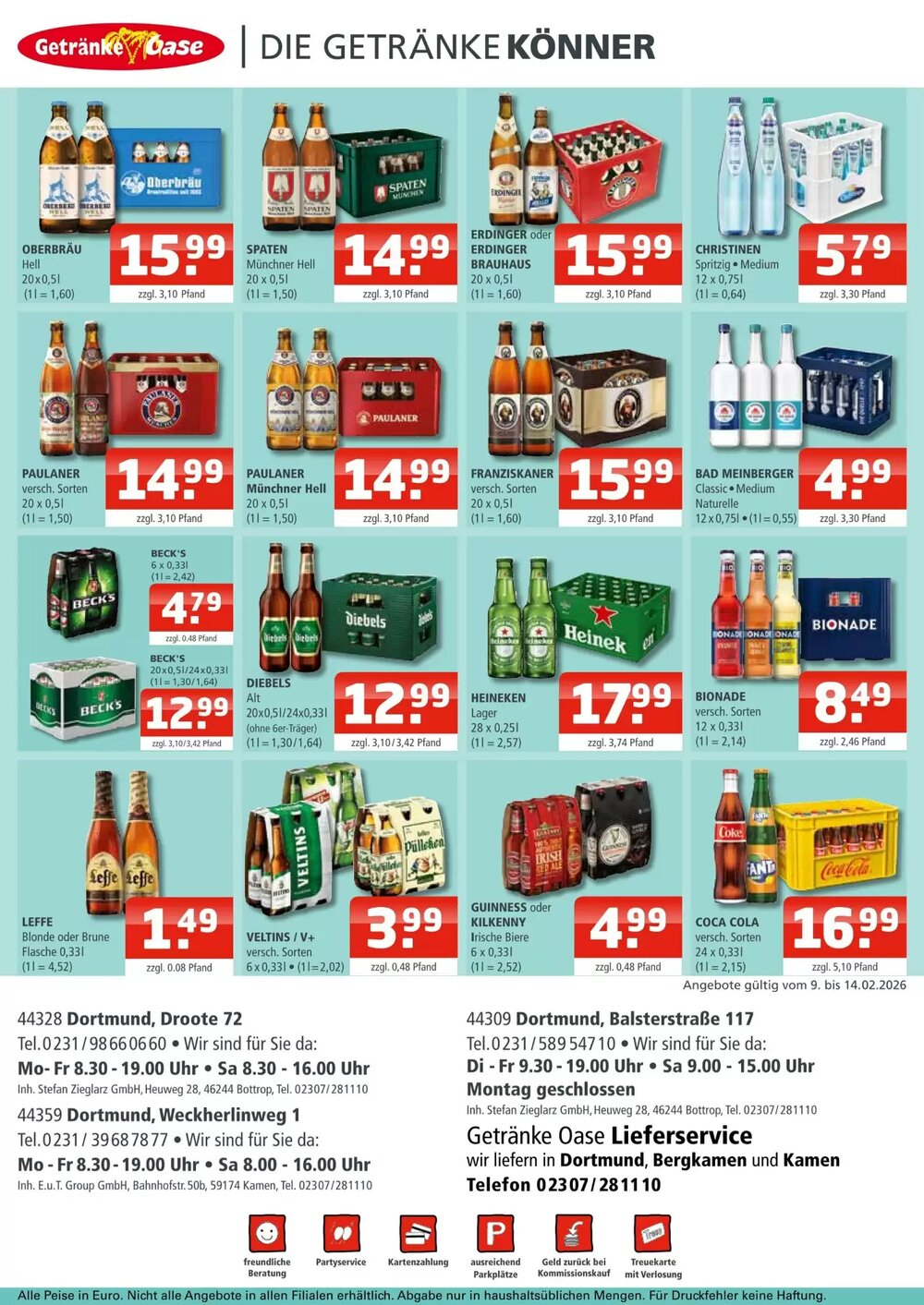 Getränke Oase Prospekt (ab 09.03.2026) zum Blättern - Seite 2