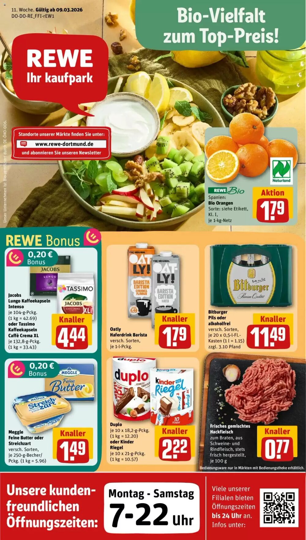 REWE Kaufpark Prospekt (ab 09.03.2026) zum Blättern - Seite 1