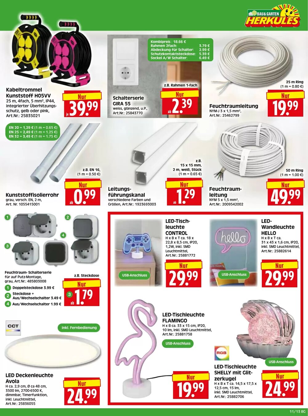 Herkules Baumarkt Prospekt (ab 09.03.2026) zum Blättern - Seite 13