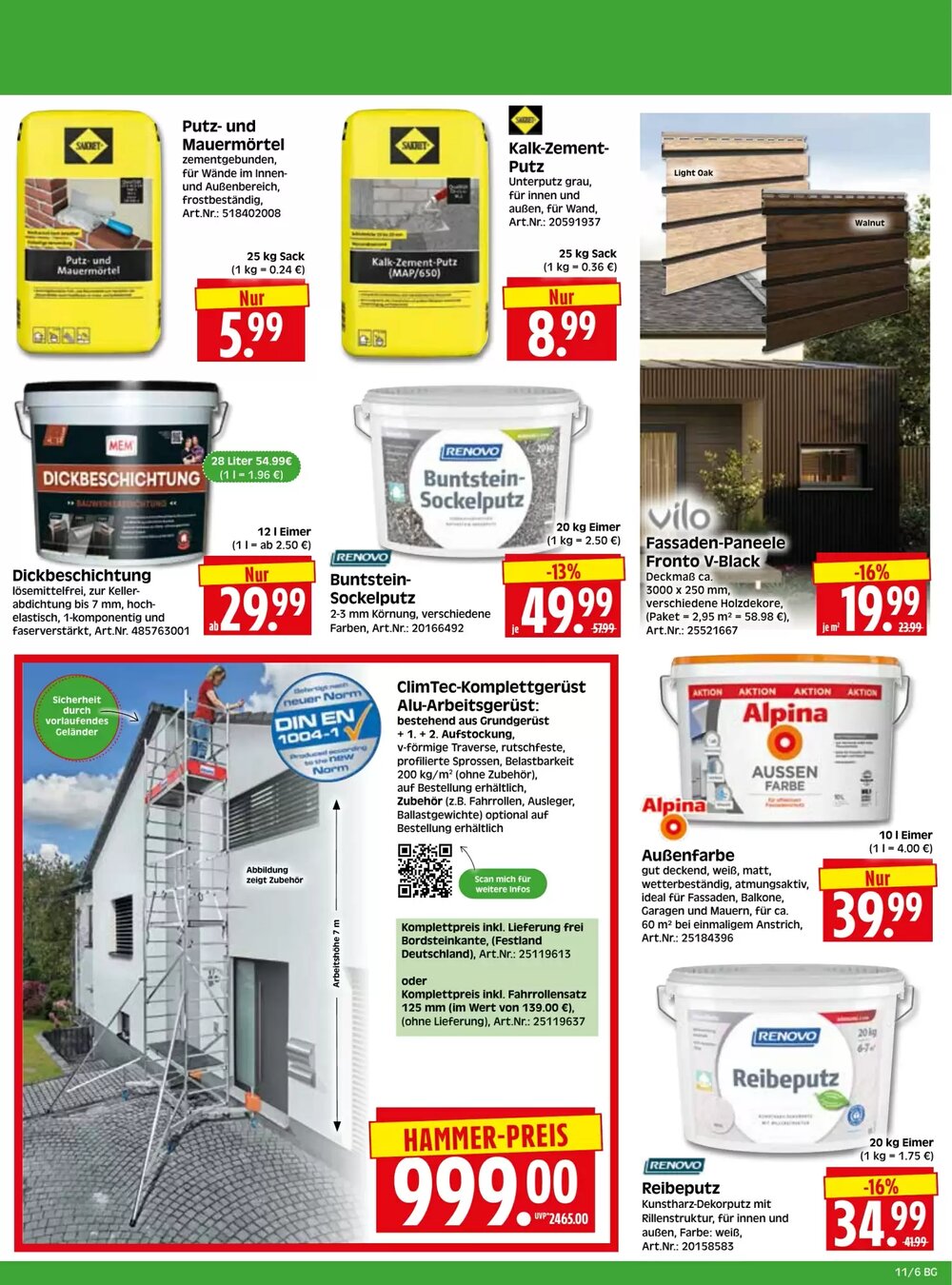 Herkules Baumarkt Prospekt (ab 09.03.2026) zum Blättern - Seite 6