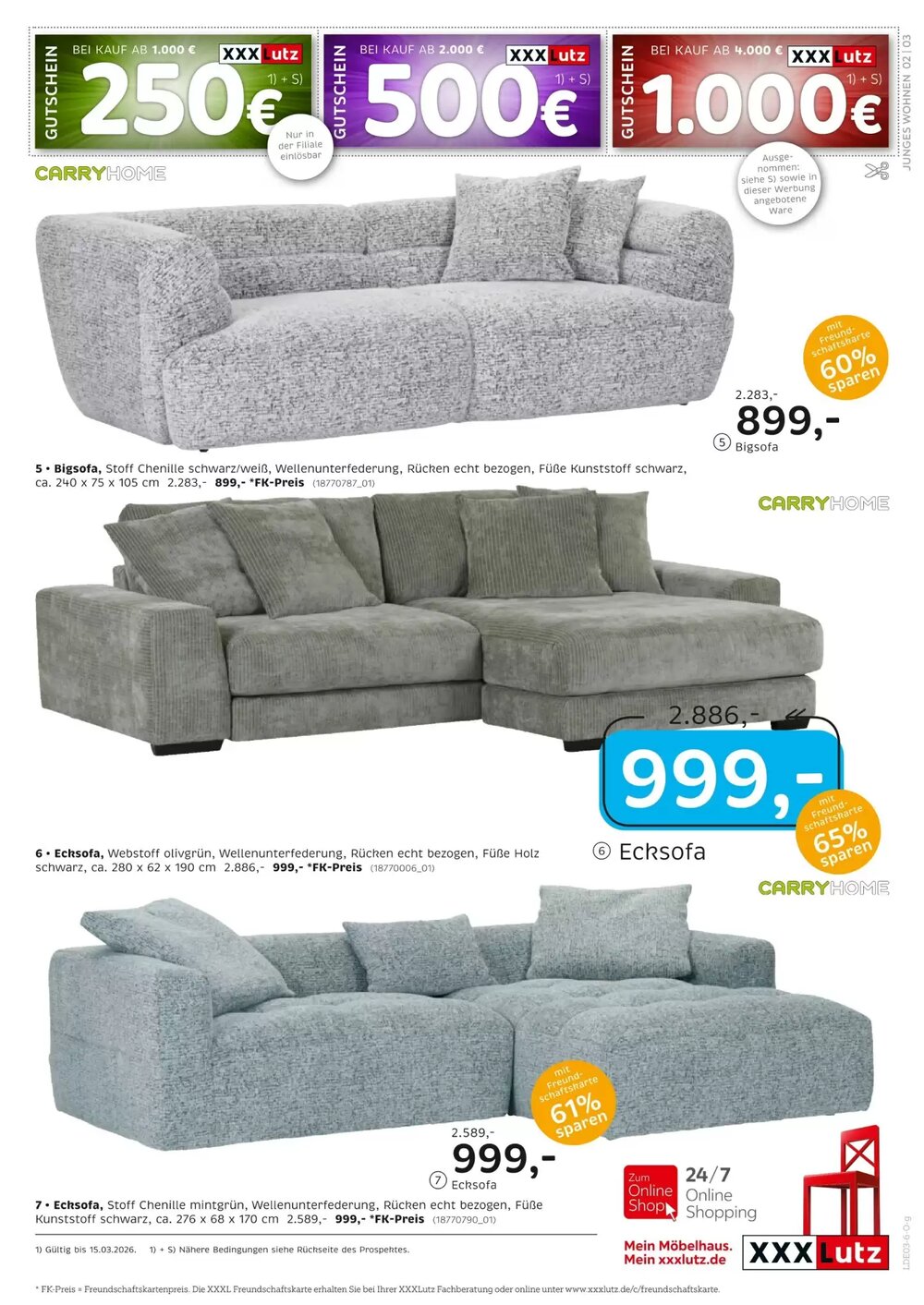 XXXLutz Prospekt (ab 09.03.2026) zum Blättern - Seite 3