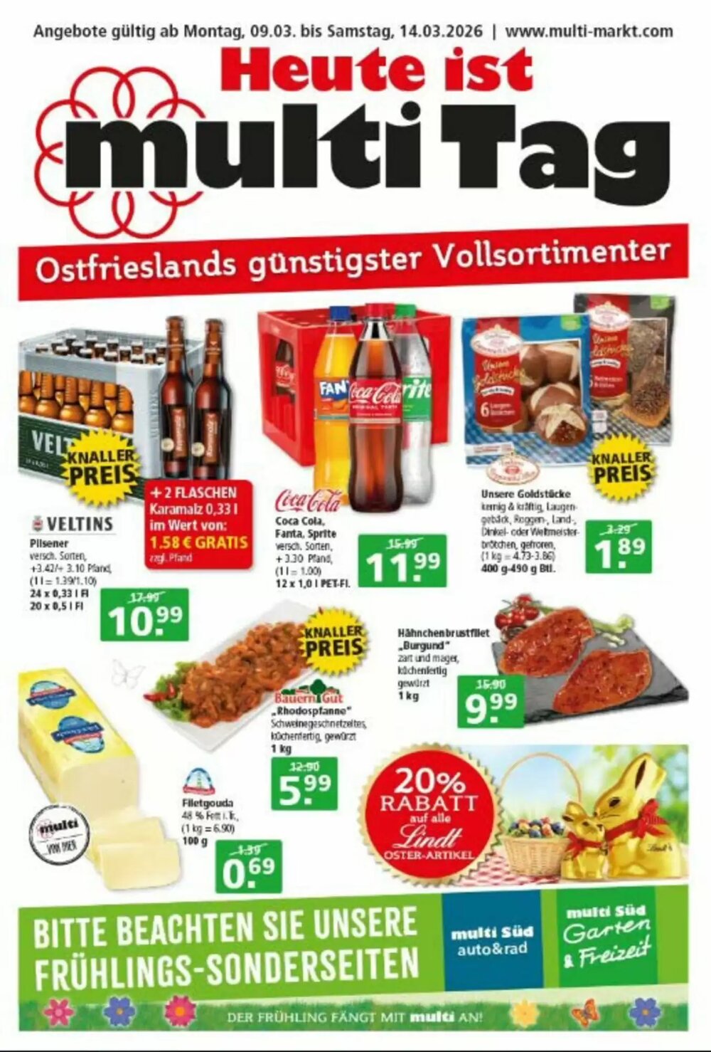 Multi Markt Prospekt (ab 09.03.2026) zum Blättern - Seite 1