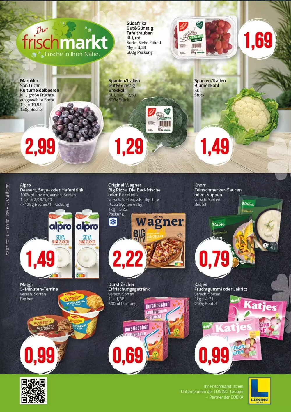 Ihr Frischmarkt Prospekt (ab 09.03.2026) zum Blättern - Seite 1