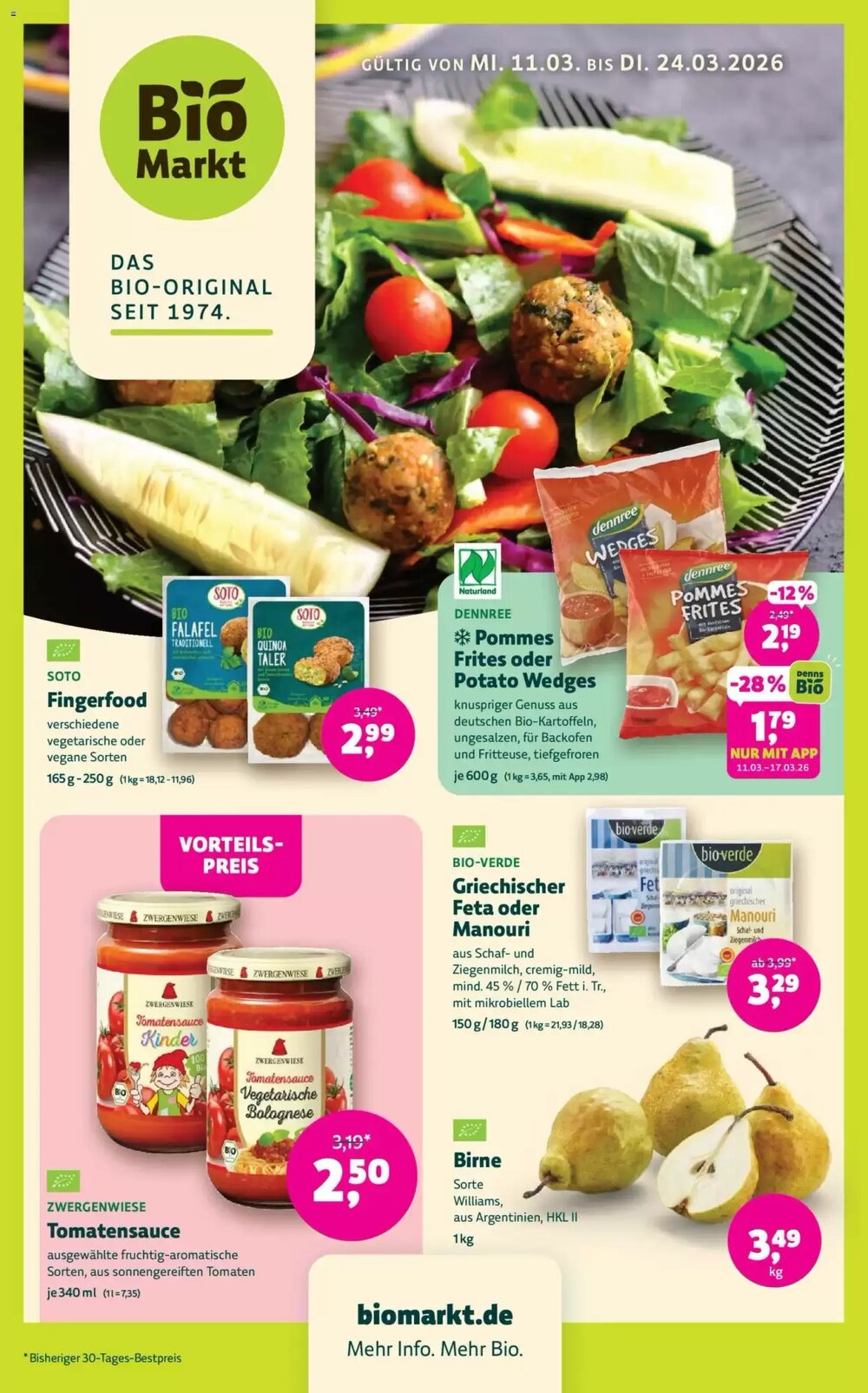 Biomarkt Prospekt (ab 11.03.2026) zum Blättern - Seite 1