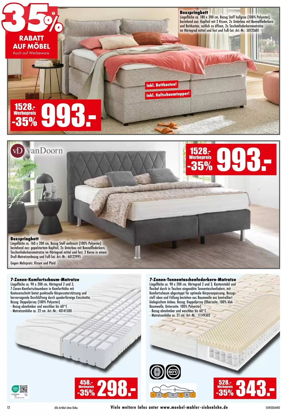Möbel Mahler Prospekt (ab 11.03.2026) zum Blättern - Seite 12