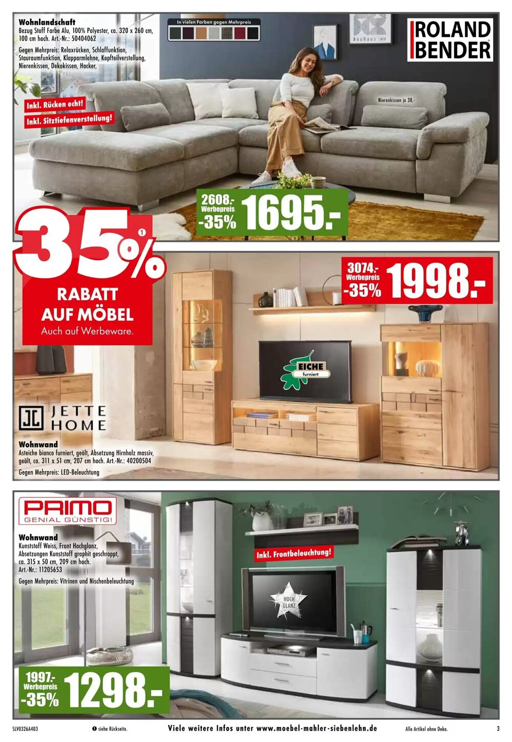 Möbel Mahler Prospekt (ab 11.03.2026) zum Blättern - Seite 3