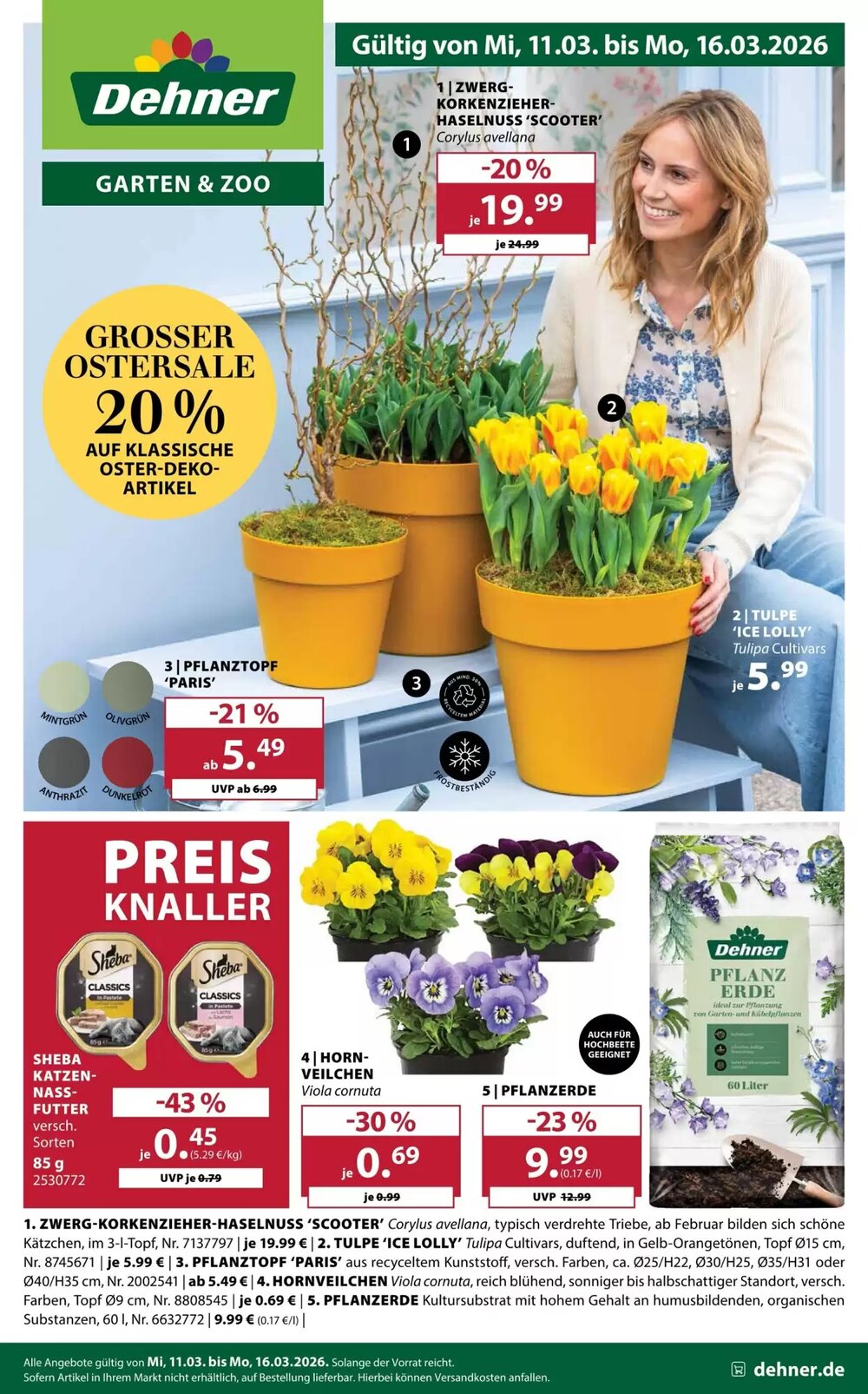 Dehner Prospekt (ab 11.03.2026) zum Blättern - Seite 1